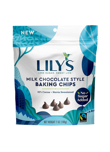 Lilys Less Sugar Baking Chips 7oz Resealable Bags