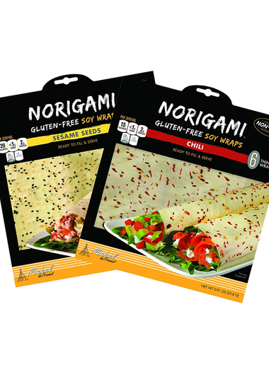 Norigami Non Gmo Gluten Free Soy Wraps Sesame Seeds And Soy Wraps Chili
