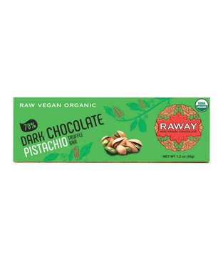 Raway Raw Vegan Chocolate Bars Dark Chocolate Pistachio Praline