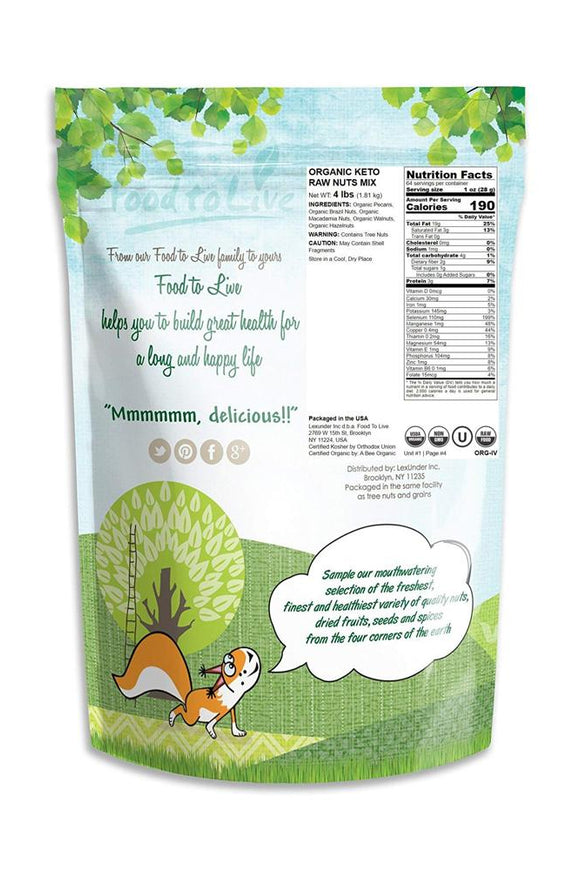 Organic Keto Raw Nuts Mix